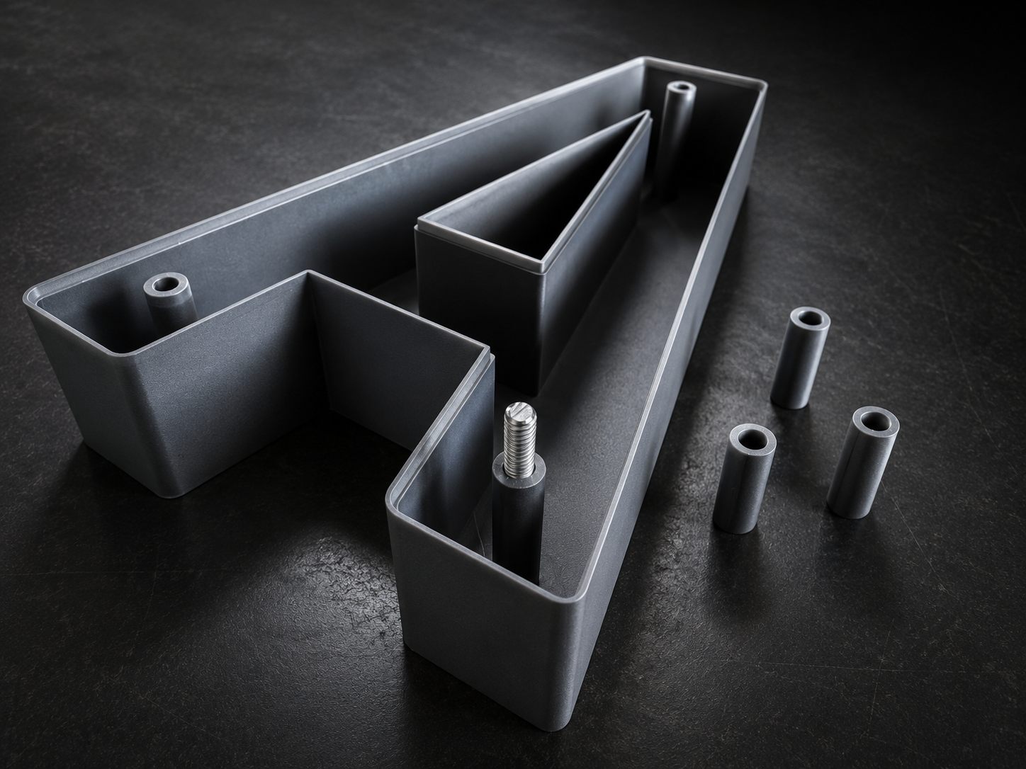 Technisches 3D-Druck-Bauteil als Beispiel für Datenservice und Konstruktion